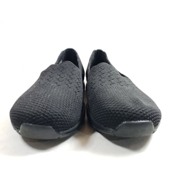Skechers Womens Size 8.5 Black Slip On Air Cooled Memory Foam Walking Shoes - Picture 6 of 8